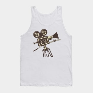 Retro Movie Camera Tank Top